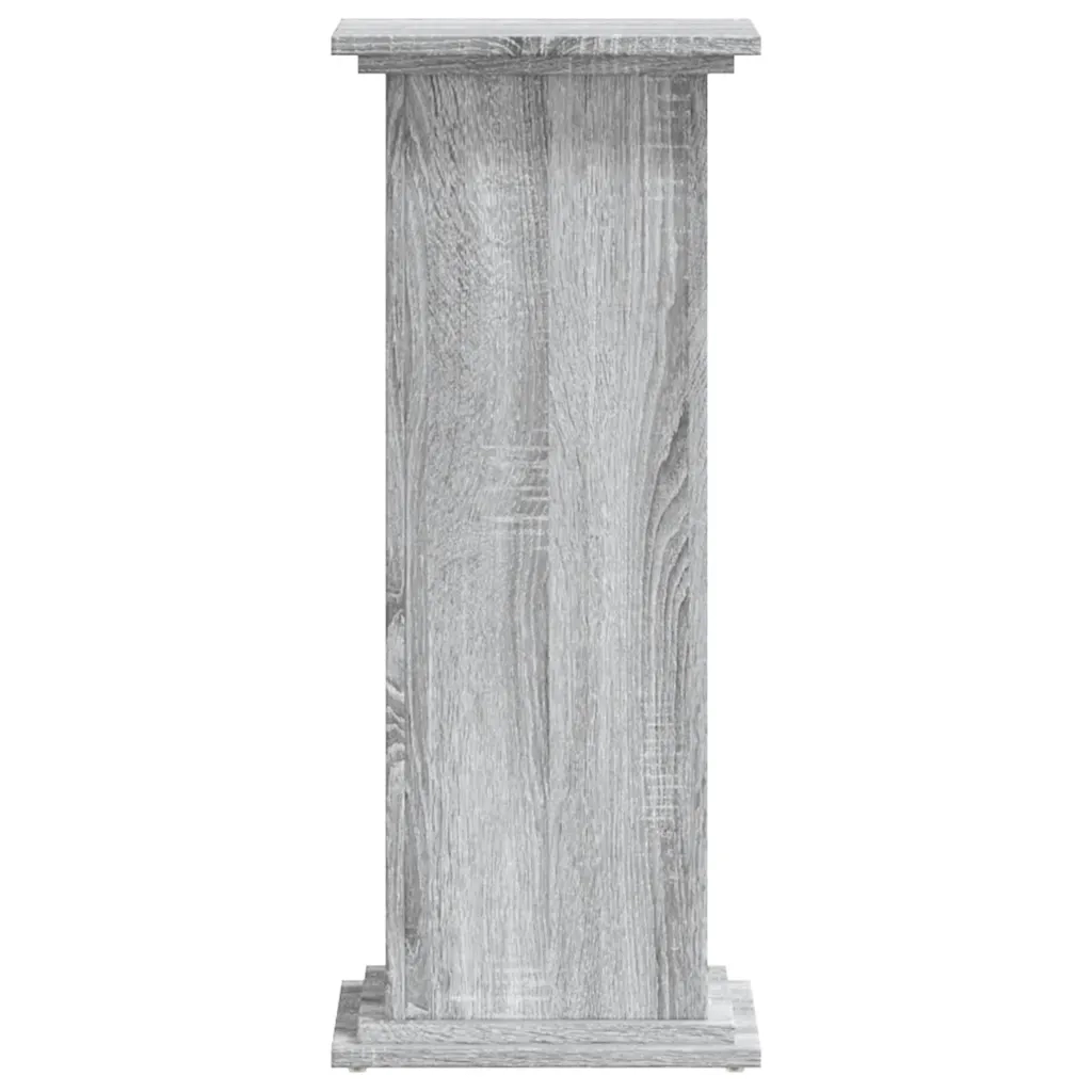 Supporto per piante | Sostegno per piante Grigio Sonoma 33x33x80 cm Legno Multistrato