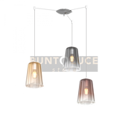 SOSPENSIONE CROMO SPOSTABILE 3 LUCI (1 AM+1 RA+1 CR) 1164CR-S3 S-MC
