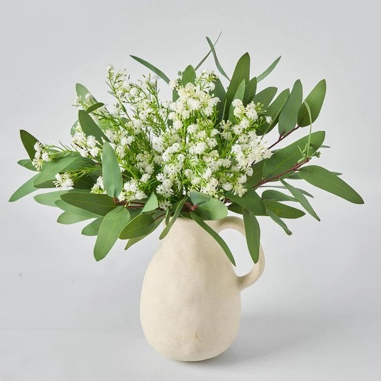 Gipskruid Kunstmatige Eucalyptus Stengeli Real Touch per Fiori Finte per DIY Bracciali di Fiori, Fioriere, Fiori
