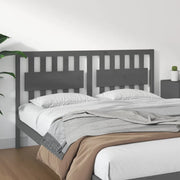 Testiera per Letto Grigia 155,5x4x100 cm Legno Massello di Pino cod mxl 33205