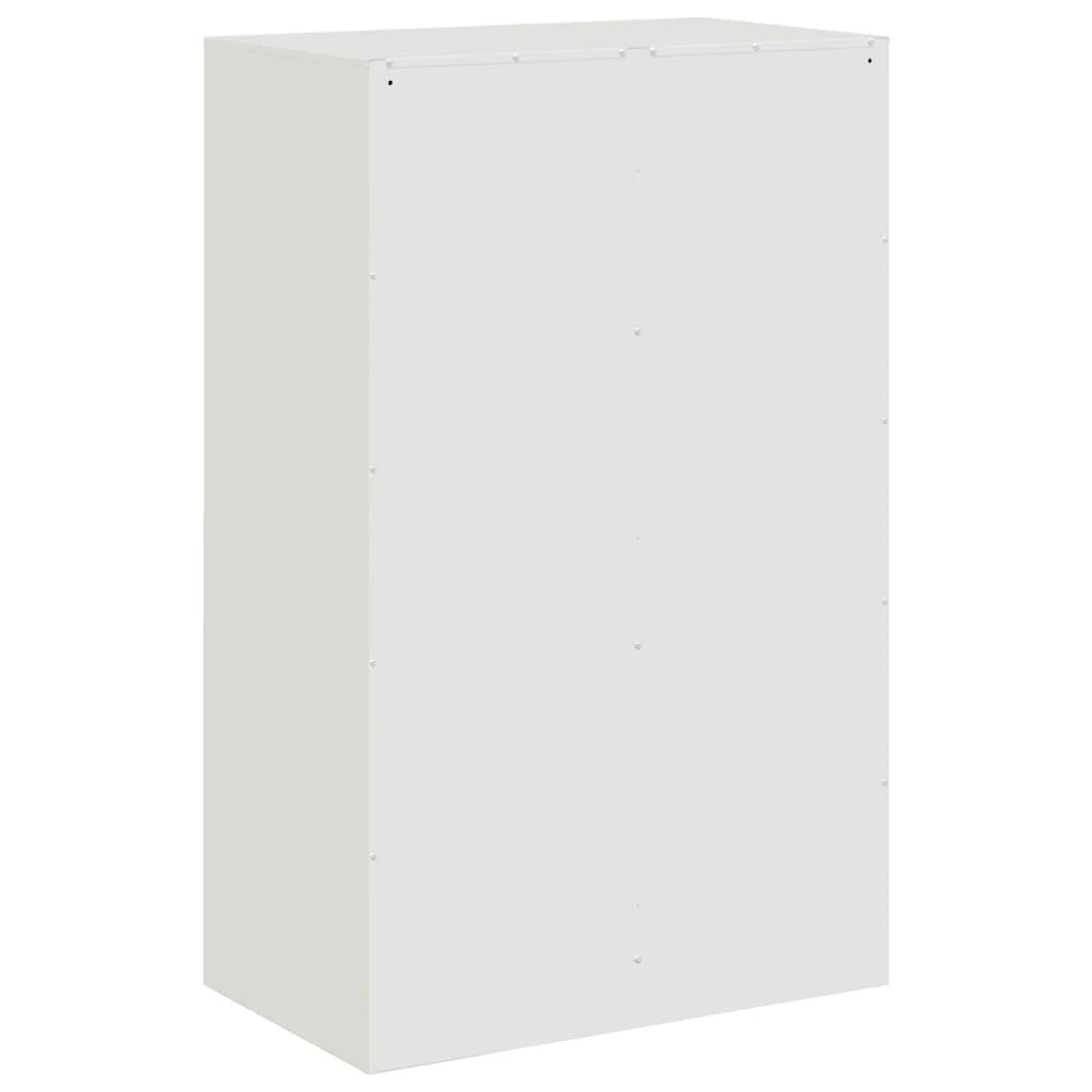 Buffet credenza cassettiera armadio mobile contenitore organizer per cucina soggiorno salotto 67 x 39 x 107 cm acciaio bianco 02_0030385