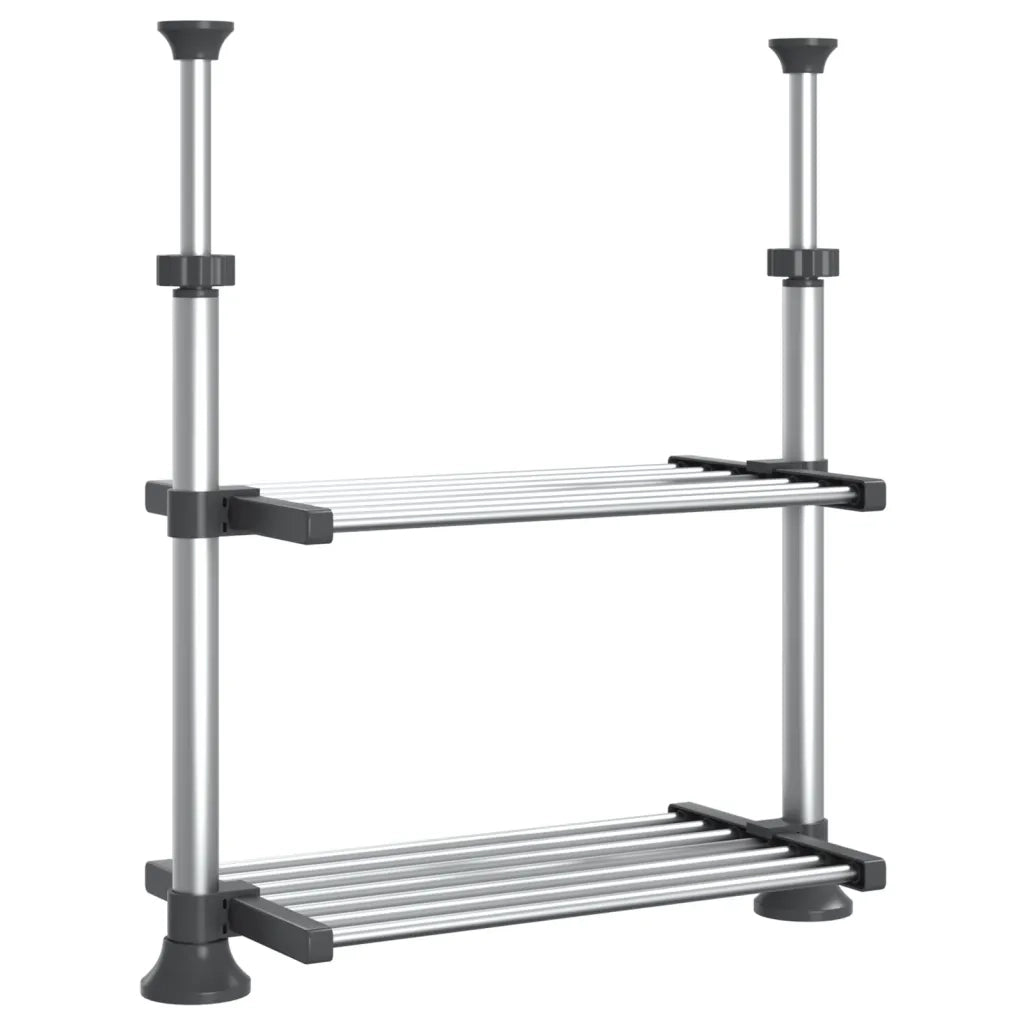 Ripiano da Cucina 50x25x(50-70) cm in Alluminio