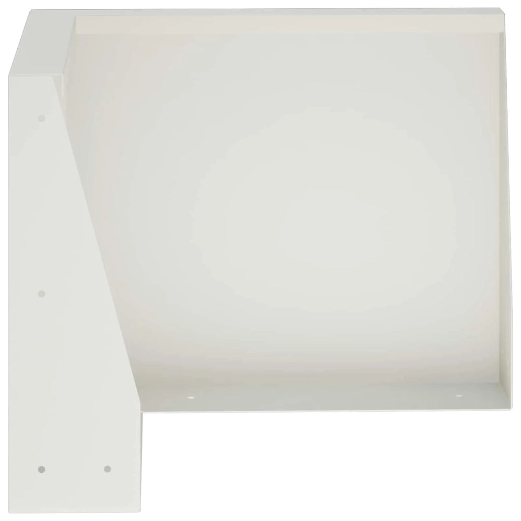 Muro di contenimento 50 x 50 x 50 cm Acciaio Bianco 8015229