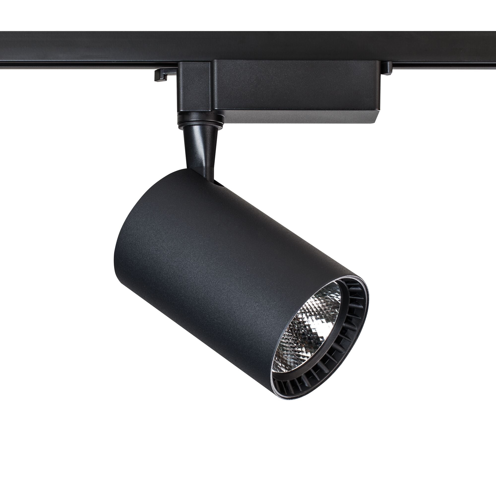 Faretto a LED per Sistema Illuminazione Binario 30W 4000K in Alluminio Vuoro  Nero