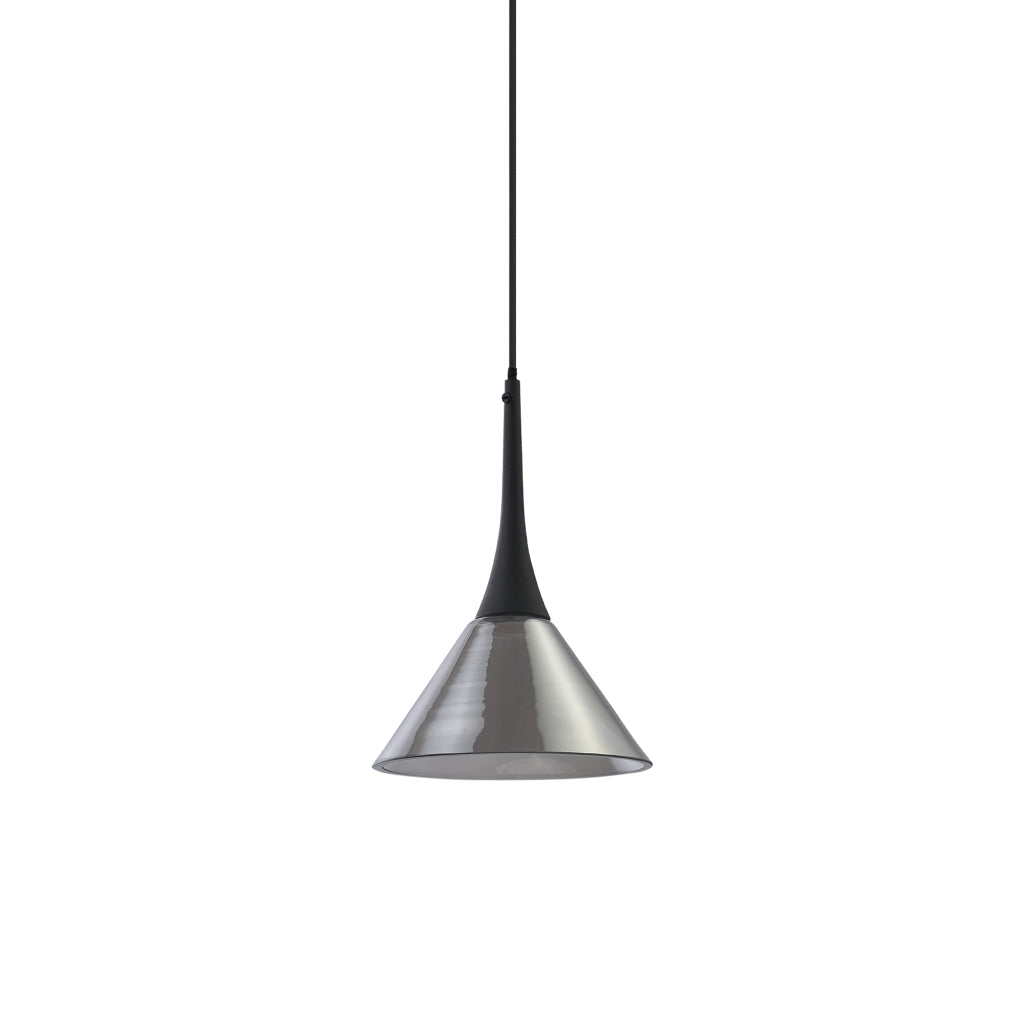 Lampada A Sospensione Cocktail 1 Luce Led Integrato Fumé