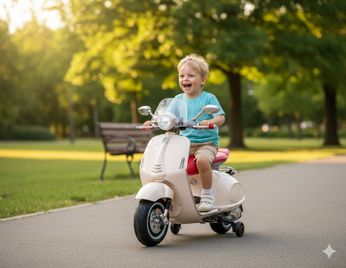 Piaggio Vespa 946 Elettrica 12V per Bambini Bianca