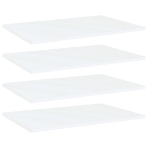 Ripiani per Libreria 4 pz Bianchi 60x40x1,5 cm in Truciolato cod mxl 59422