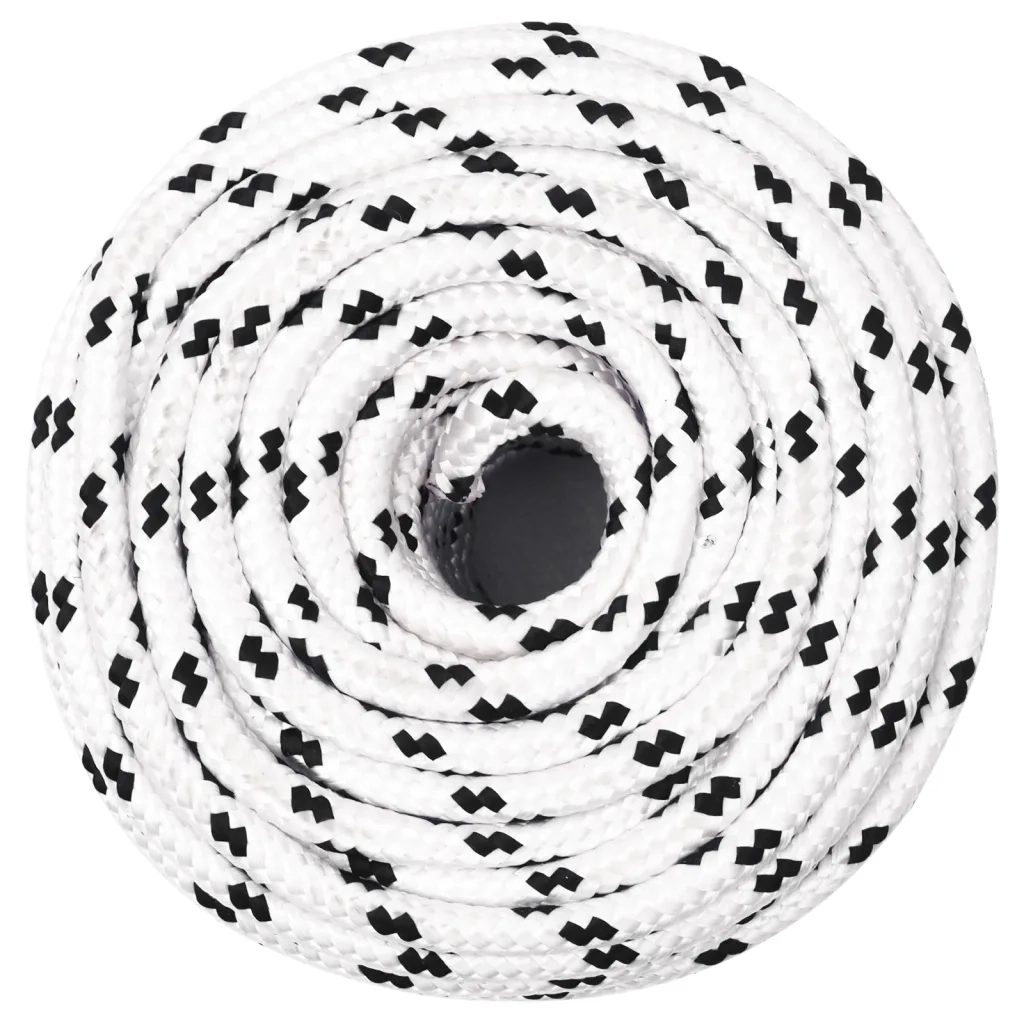 Corda | Fune Intrecciata per Barca Bianca 8 mm x 25 m Poliestere