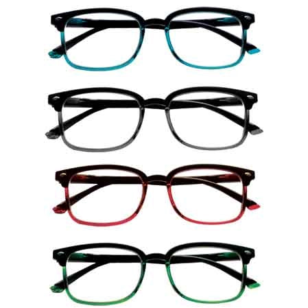 OCCHIALI DA VISTA GRADUATI 'KIT HAWAII' +1,5 nero-blu - CHARRO