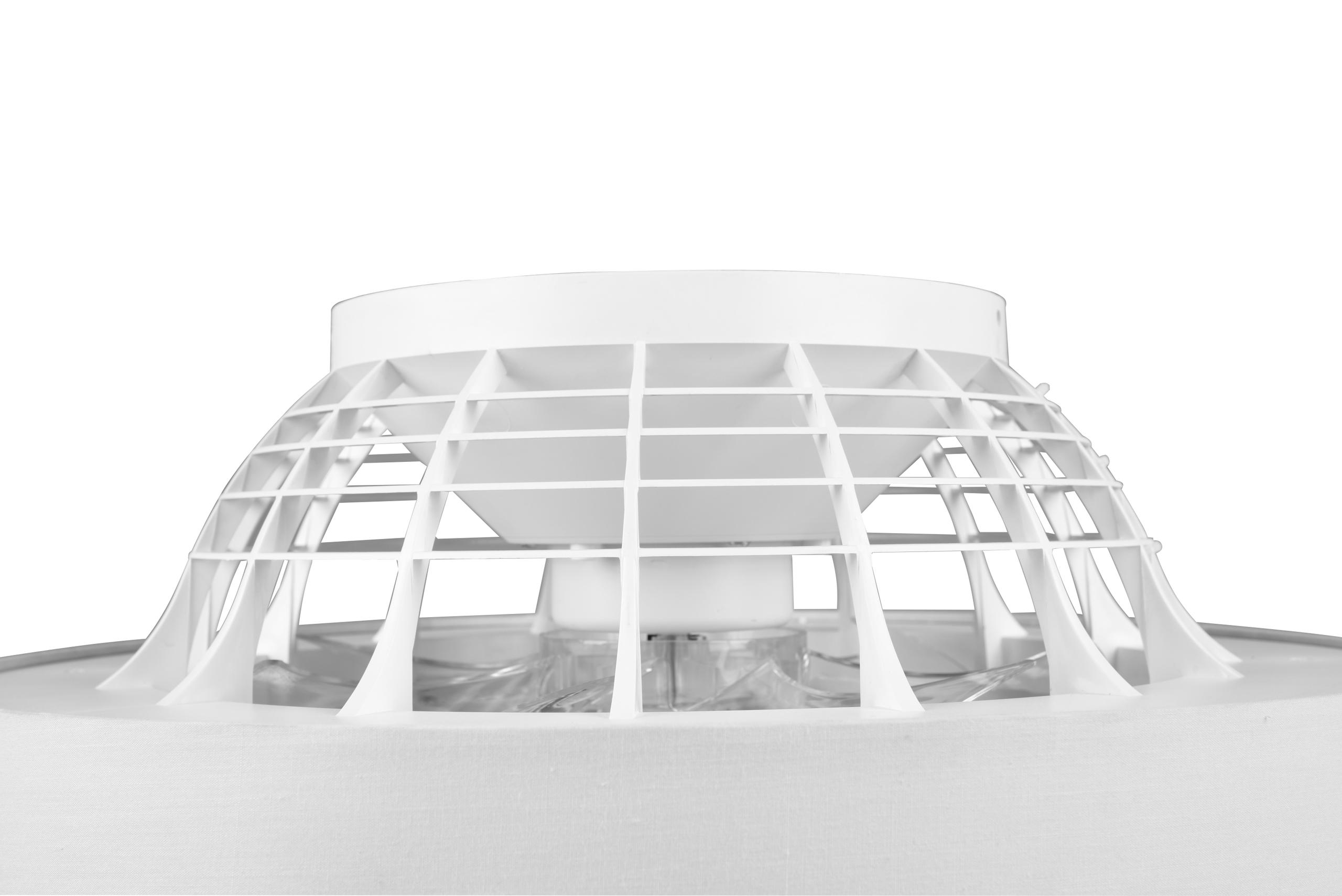 Plafoniera Ventilatore da Interno a led in PLASTICA Bianco