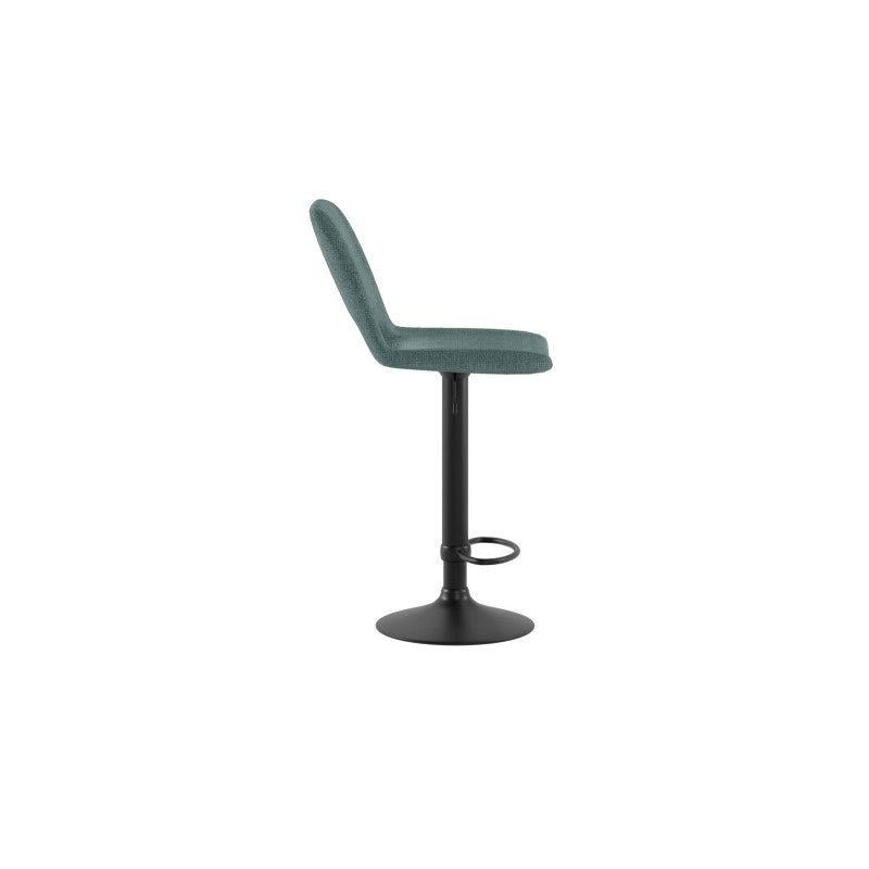 Sgabello con alzata a GAS rivestito in tessuto easy-clean Gambe metallo verniciato Alex 45cm X 52cm H 88,5/103,5cm Sto..
