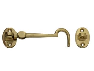 GANCIO FERMAPERSIANE OTTONE PESANTE SNODATO CON INCONTRO- - mm.50 - 4 pezzi