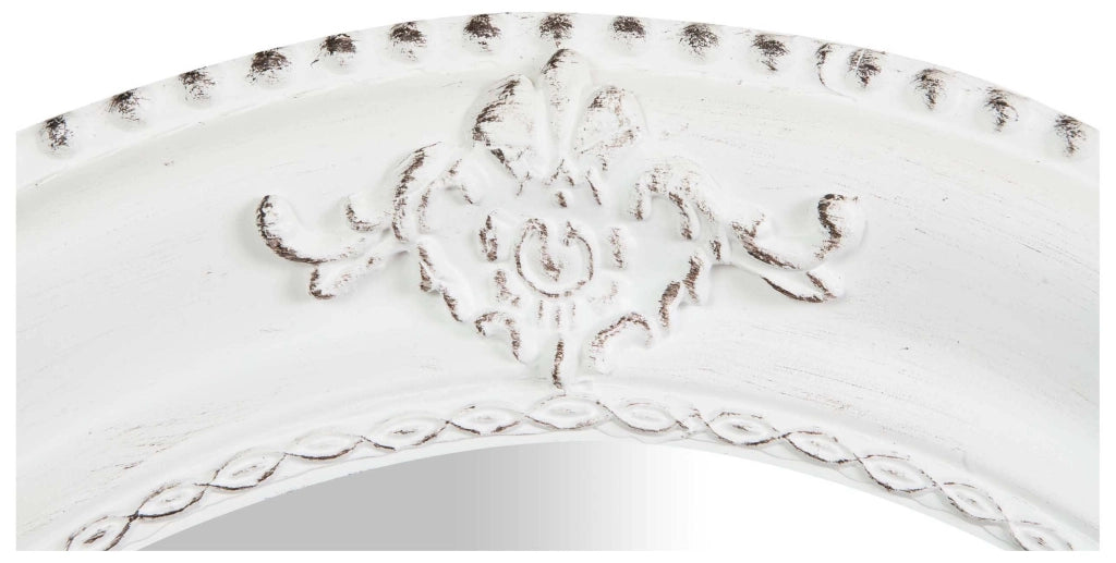 Biscottini Specchiera da appendere verticale/orizzontale L54xPR4xH64 cm. finitura bianco anticato