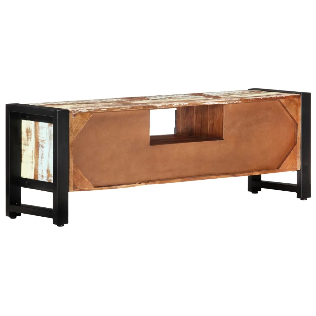 Mobile Porta TV 120x30x40 cm in Legno Massello di Recupero 338223