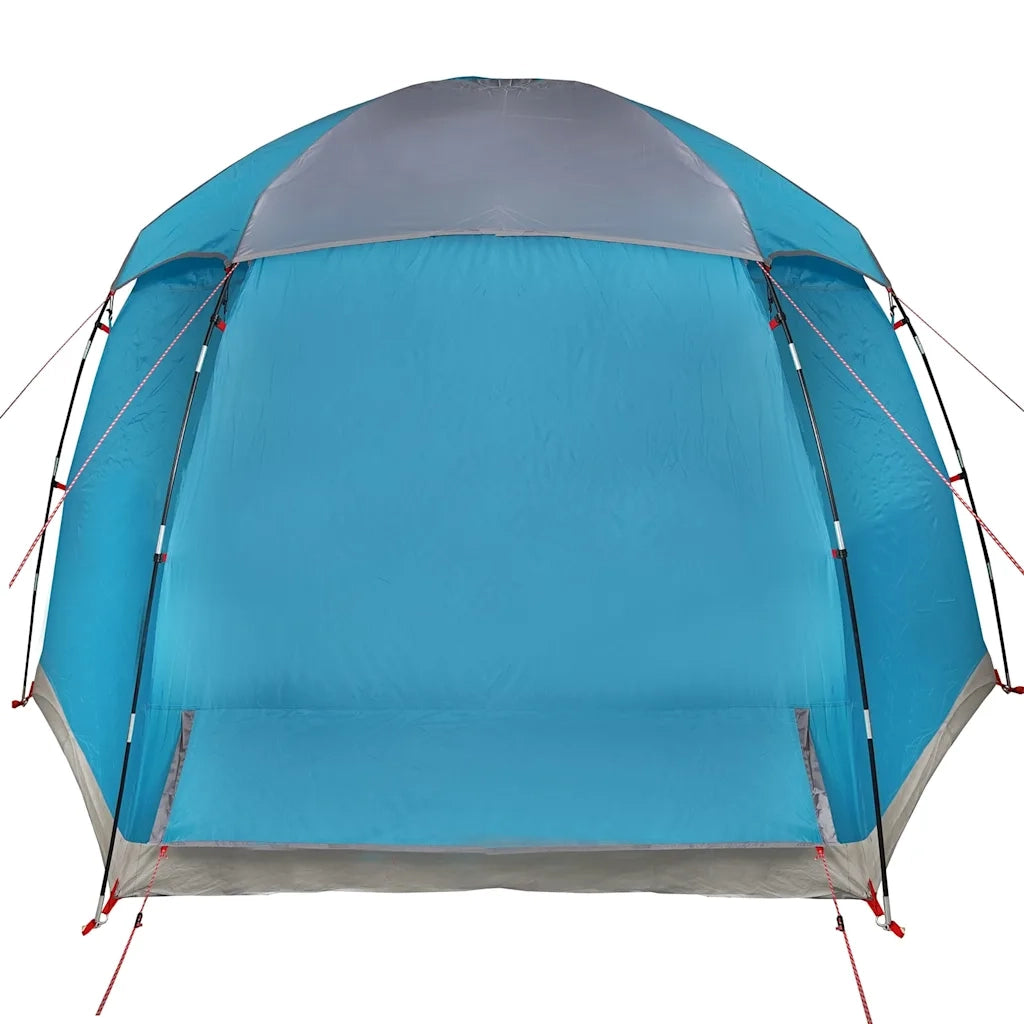Tenda Familiare Igloo per 6 Persone-Tenda da campeggio Blu Impermeabile