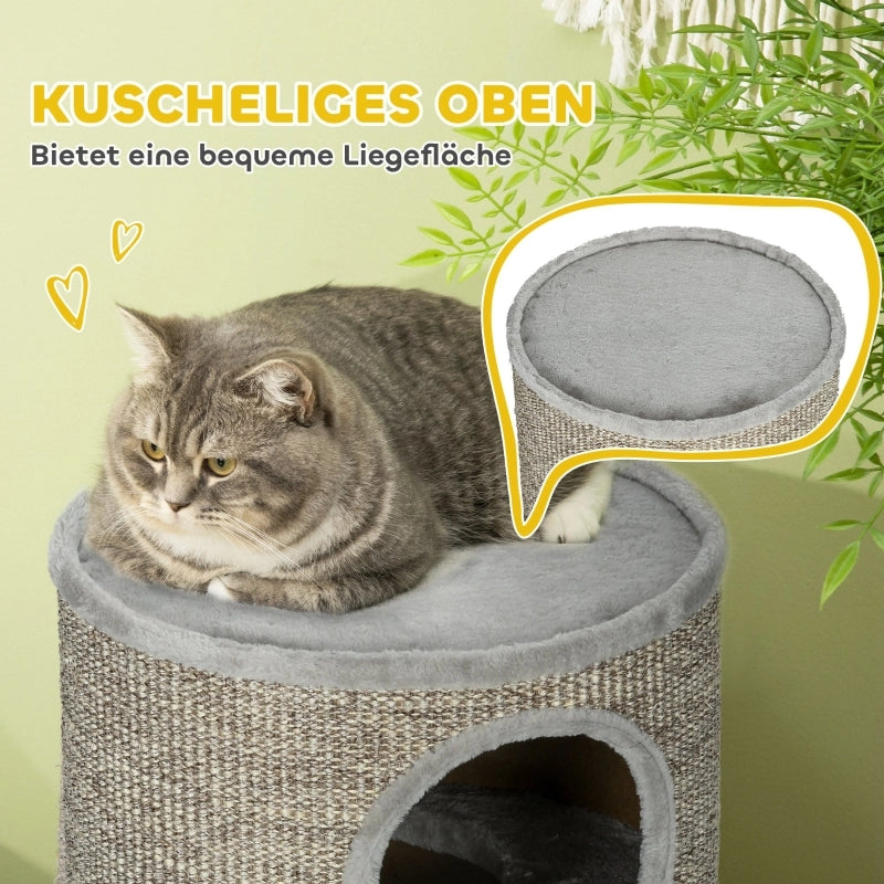 TIRAGRAFFI a 3 livelli Ø38 x 70 cm Legno Grigio