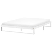 Letto matrimoniale in legno di pino 180 x 200 cm bianco stile minimalista