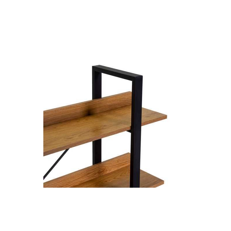 Scaffale metallo legno Achille 3 piani cm 120x28h108