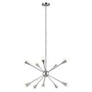 Lampadario moderno Jax nichel lucido 10xG9 LED Feiss