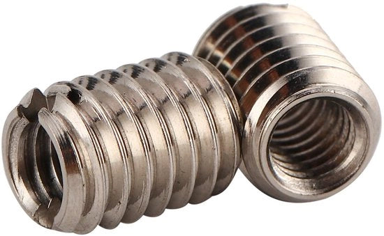 Viti a sezione a vite rovente (10 pezzi) con cono di avvito di conversione, fili M4x0.7mm/M6x1.0mm, lunghezza 8 mm