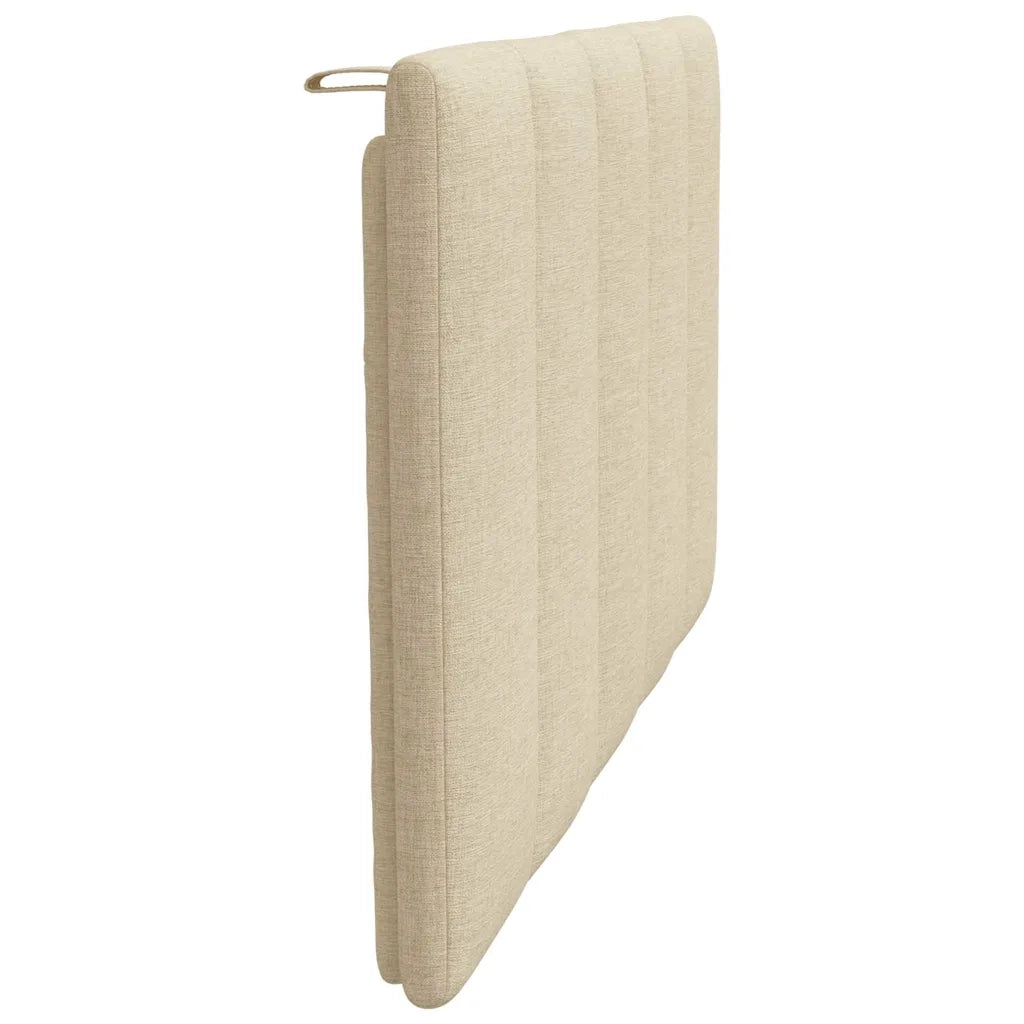 Cuscino Testiera-Cuscino per Testiera Hanko Crema 80 cm in Tessuto