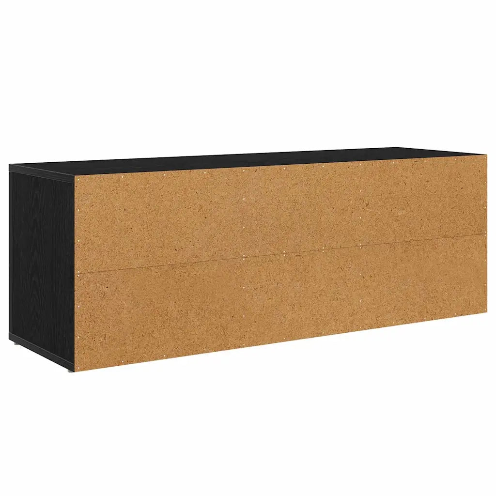 Mobile TV Rovere Nero 100 x 31,5 x 35 cm Legno multistrato 881158