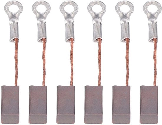 Set di pennelli in carbonio 6 pezzi - Rimpiazzabile per motori 540/550 - Materiale duraturo - Elevata prestazione - Peso leggero 10g - Pennelli per motori