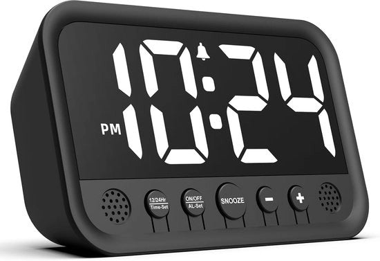 Orologio da notte digitale con cavo – Orologio digitale – Camera da letto – Comodino – Orologio LED da notte – Orologio da tavolo – Orologio da parete – Orologio da notte da comodino – Orologio con cavo elettrico