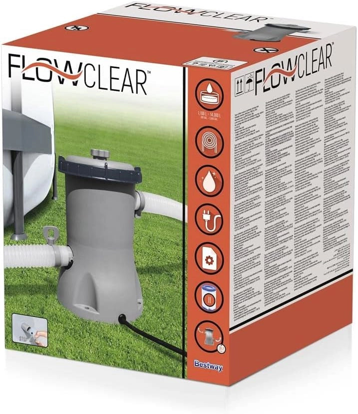 Bestway 58383 pompa filtrante a cartuccia per piscine 2006 lt/h