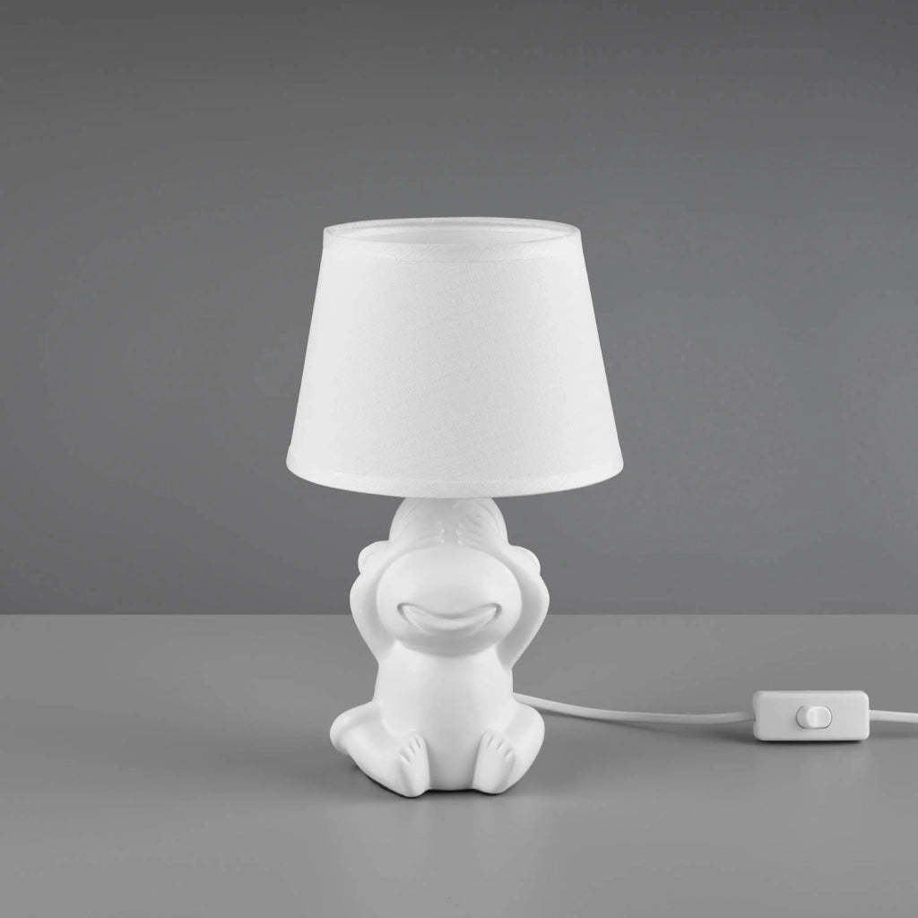 LÚZETE - LAMPADA DA TAVOLO IN CERAMICA BIANCA E14 KIBO