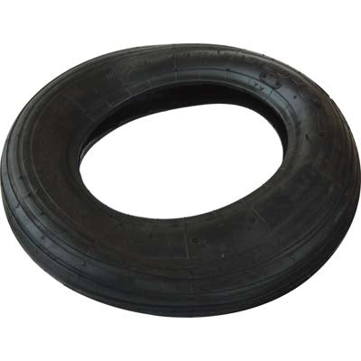 PNEUMATICO X RUOTA CARRIOLA  4.00X8 GOMMA NERA + PFU