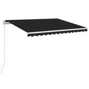 Tenda da Sole | Tenda parasole Retrattile Manuale con LED 350x250 cm Antracite