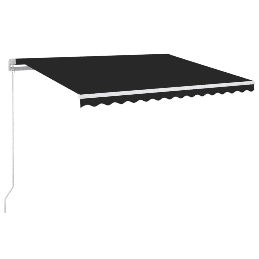 Tenda da Sole | Tenda parasole Retrattile Manuale con LED 350x250 cm Antracite