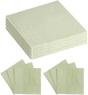 Serviette per cocktail 100 pezzi - Serviette in carta - Eucalipto verde/Menta verde - Serviette da festa - Matrimonio/Festa di compleanno - 33 x 33 cm - Materiale premium