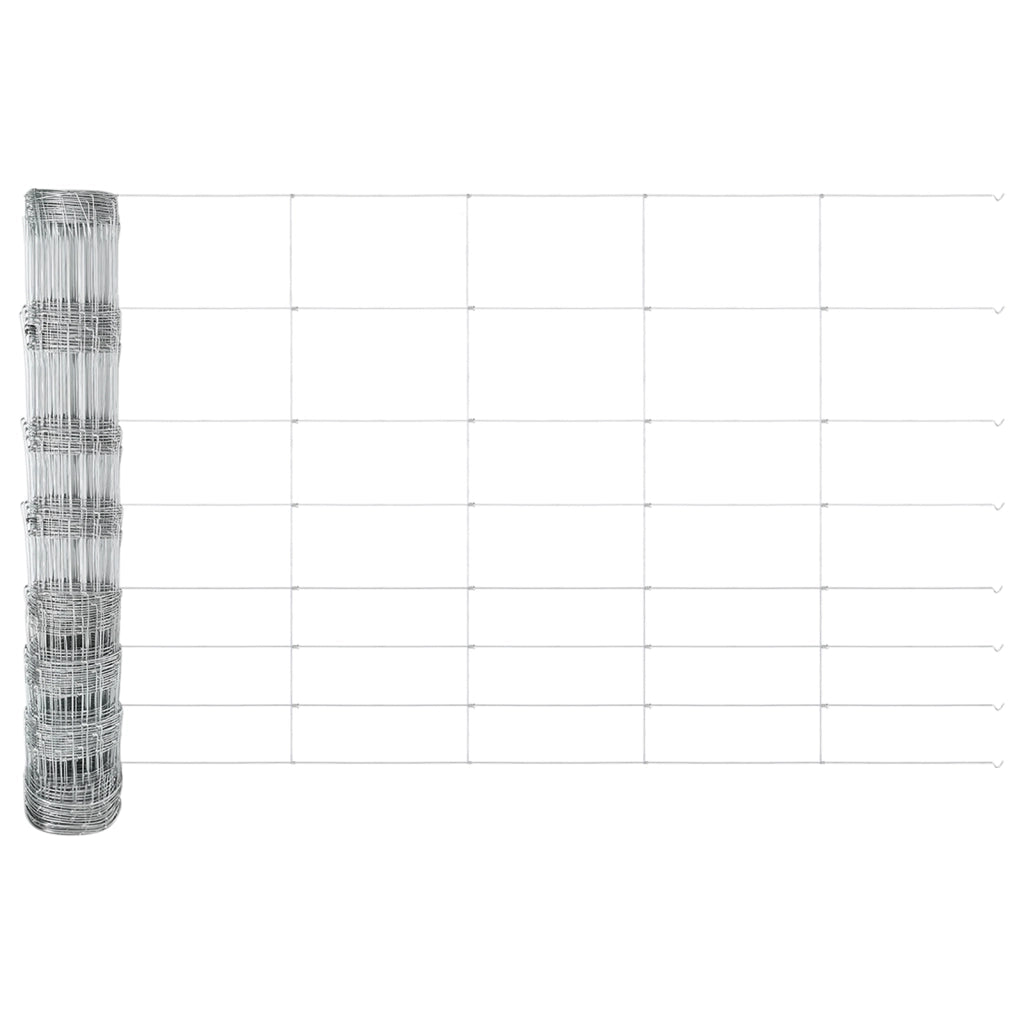 Recinzione da Campo  1x25 m in Acciaio Galvanizzato