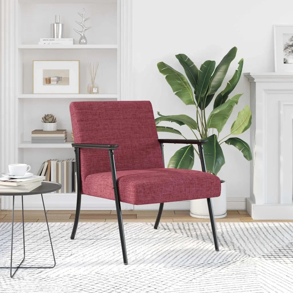 Divano Sedia-Poltrona Rosso Vino 59 x 75 x 78 cm Tessuto
