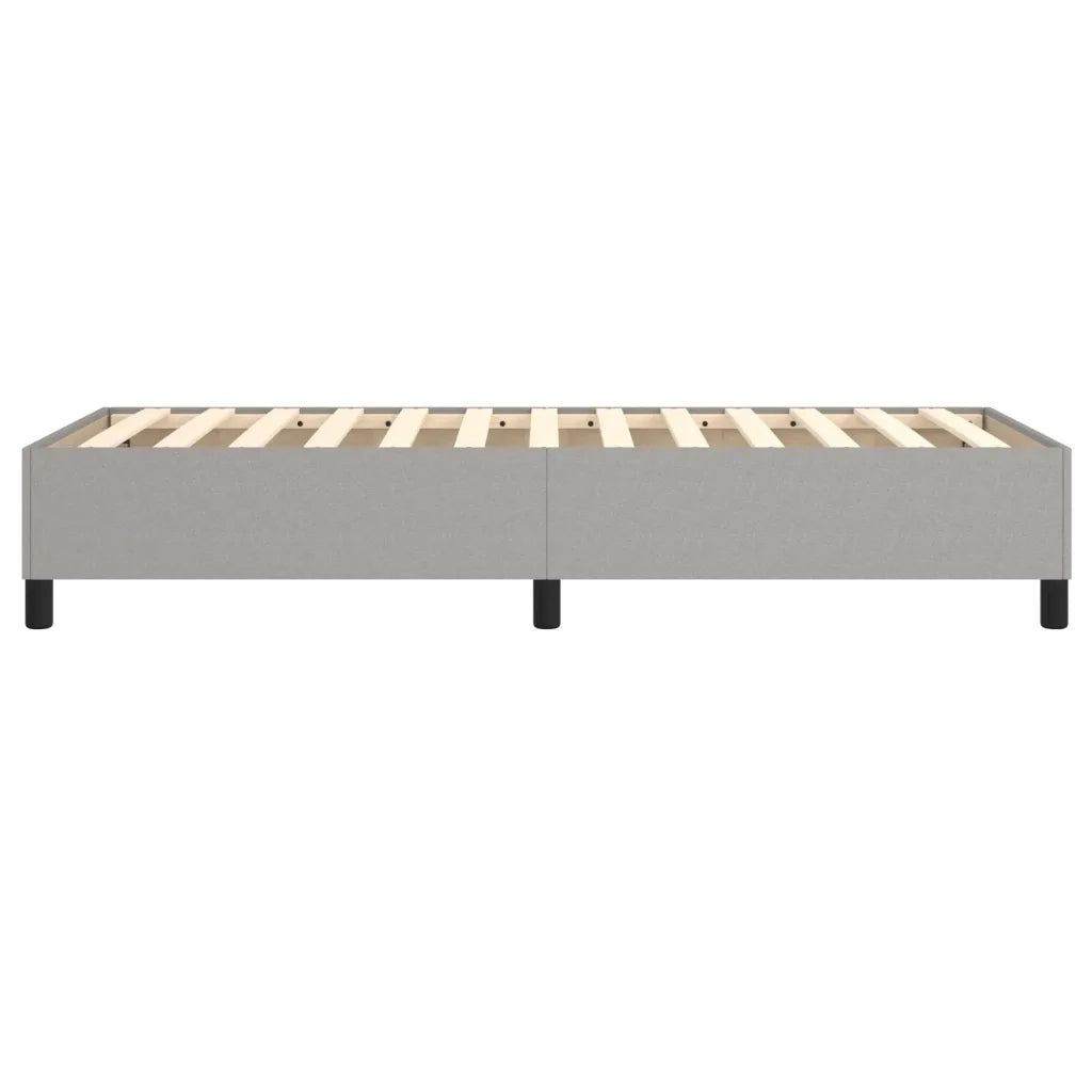 Struttura Letto a Rete a Molle Grigio Chiaro 100x200 cm Tessuto 3120838