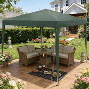 Gazebo pieghevole da giardino 3x3 m verde con altezza regolabile e borsa per trasporto