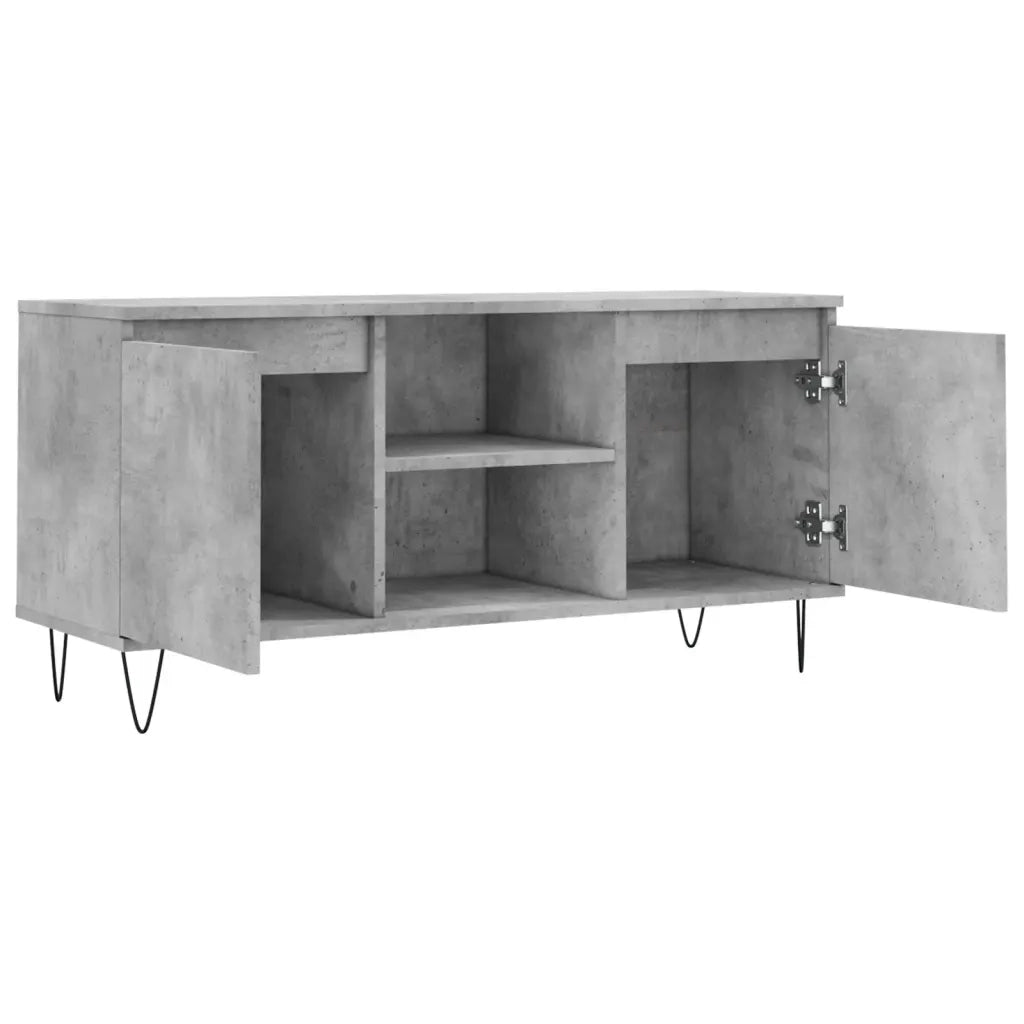 Mobile Porta TV-Mobile per TV-Credenza TV Grigio Cemento 104x35x50cm in Legno Multistrato 892352