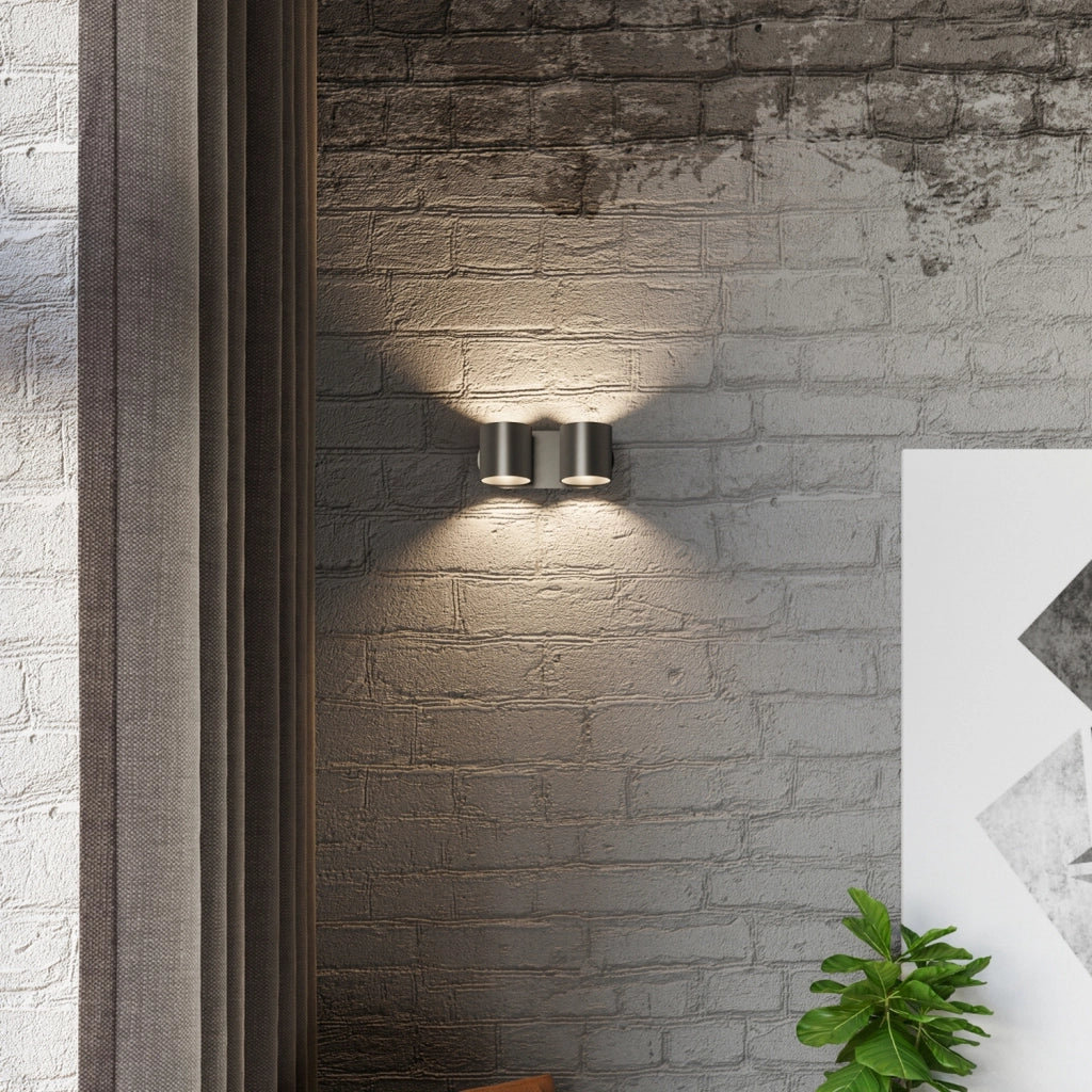 Applique RONDEO 2 luci nero alluminio G9 Pure Lume