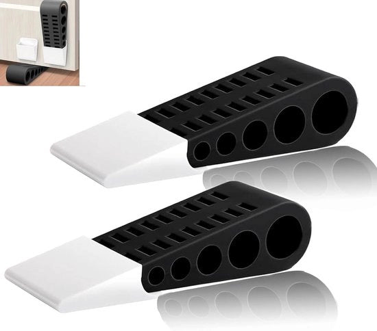 Due antislip fermi per porte, finestre, armadi e mobili con presa a doppia faccia