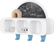 Cassettiera per bambini con tavolo creativo - Sedia per bambini - Pannellamento per muro - Supporto per appendiabiti - Angoli sicuri arrotondati - Montaggio semplice - 60 cm x 36 cm x 20 cm