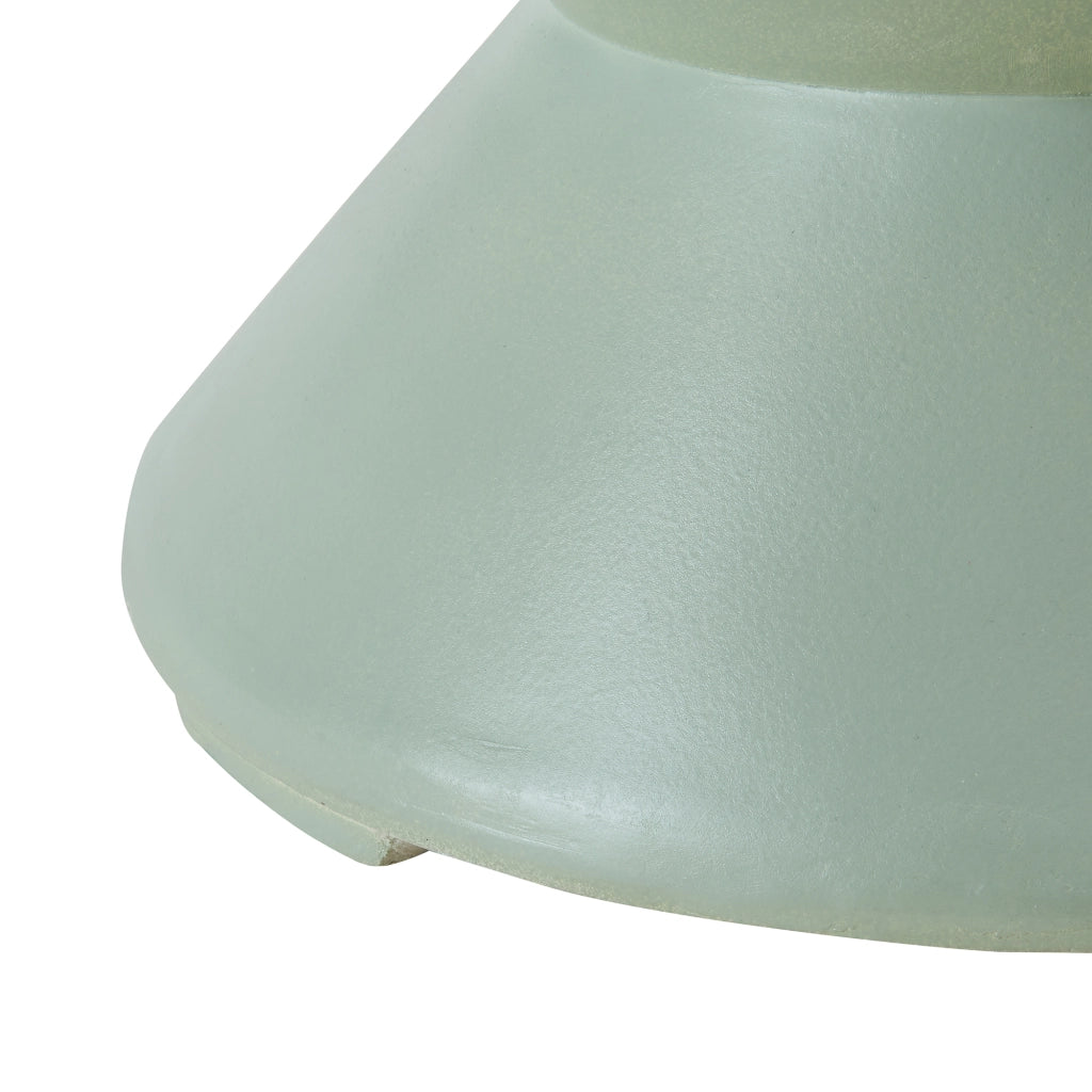Tavolino Rotondo Kyppeslo in Calcestruzzo Leggero 47xØ37 cm Menta Verde [en.casa]