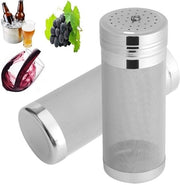 Filtro per birra in acciaio inossidabile da 300 micron - duraturo - per caffè/vino - 7 x 18 cm - leggero - filtro per birra