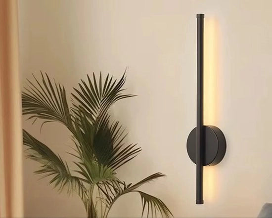 Lampada LED a LED-strip 50cm, telecomando, senza cavo, lampada magnetica a LED-strip, lampada lineare ricaricabile, per soggiorno, camera da letto, comodino - nero