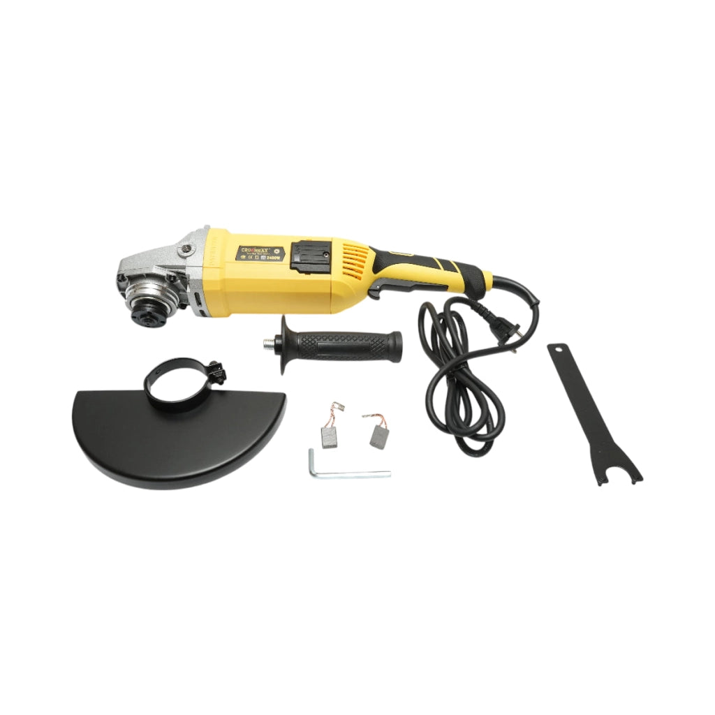 Smerigliatrice angolare Flex 2400W, disco 220V 230mm, velocità 6500 giri/min Crownman