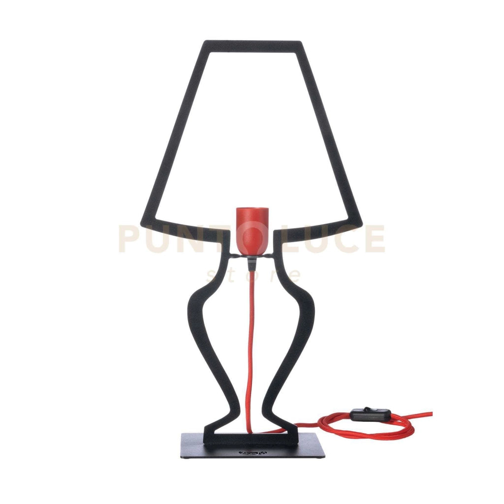 Lampada da tavolo design Silhouette piccola Nero