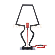 Lampada da tavolo design Silhouette piccola Nero