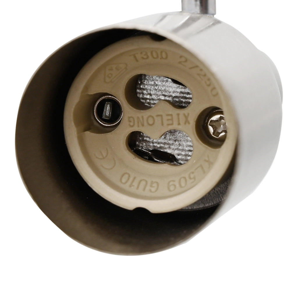 Faretti da soffitto 6 vie regolabili in nickel spazzolato GU10