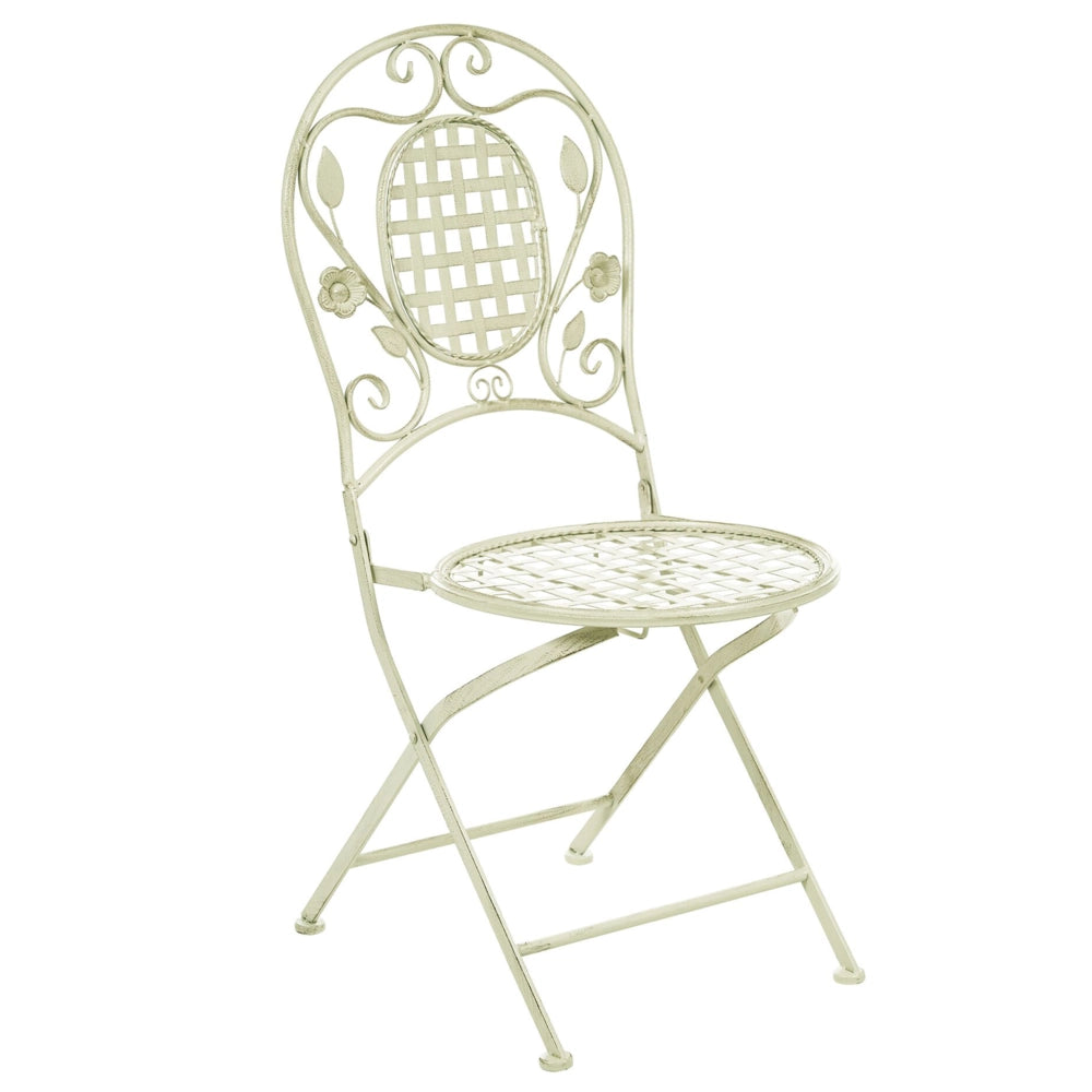 Set da Balcone Bistro a 2 Posti in Metallo Verde Chiaro stile moderno